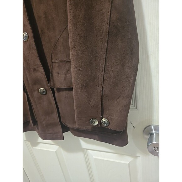 Brown Suede Women's Blazer - Picture 5 of 10
